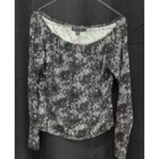 Motel Black Top with White Underlay (538) Motel Black Top with White Underlay (538)
