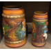 Vintage Hand-Painted Ceramic Beer Steins - Set of 2 (3) Vintage Hand-Painted Ceramic Beer Steins - Set of 2 (3)