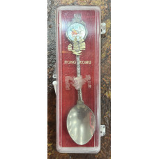 Vintage Silver-Plated Hong Kong Souvenir Spoon (014)